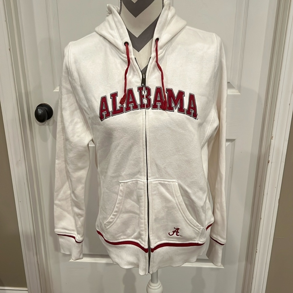Nike Alabama Crimson Tide hooded jacket, white, size L